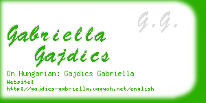 gabriella gajdics business card